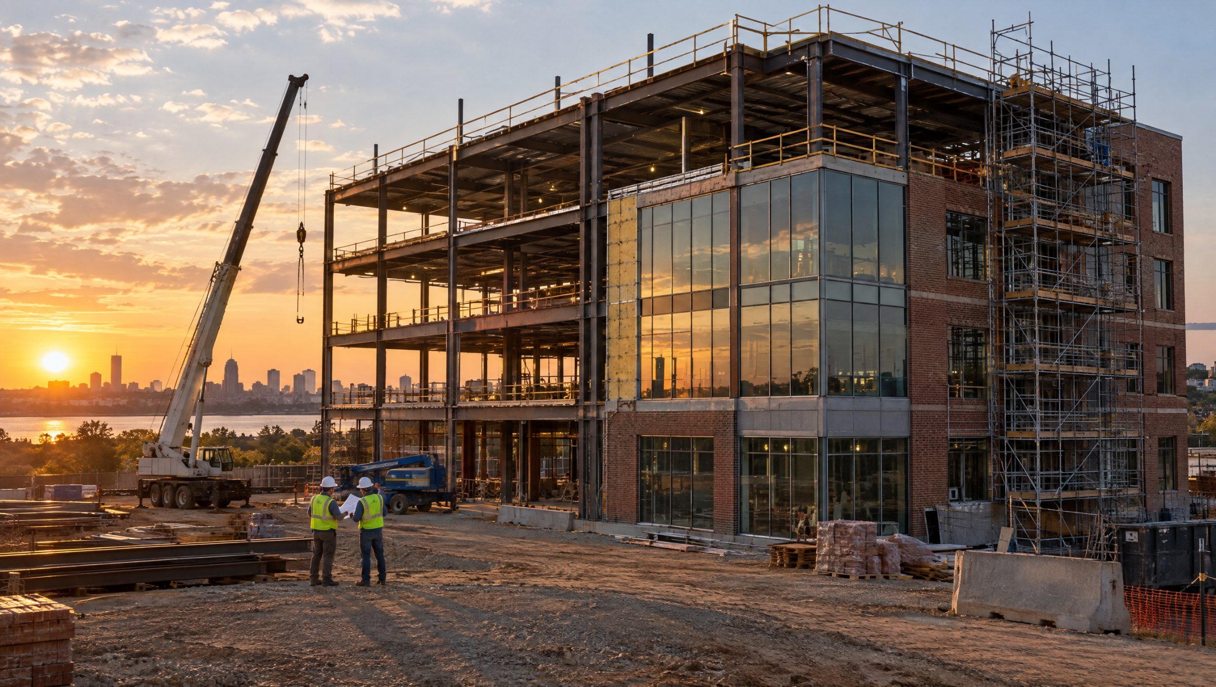 Commercial building under construction